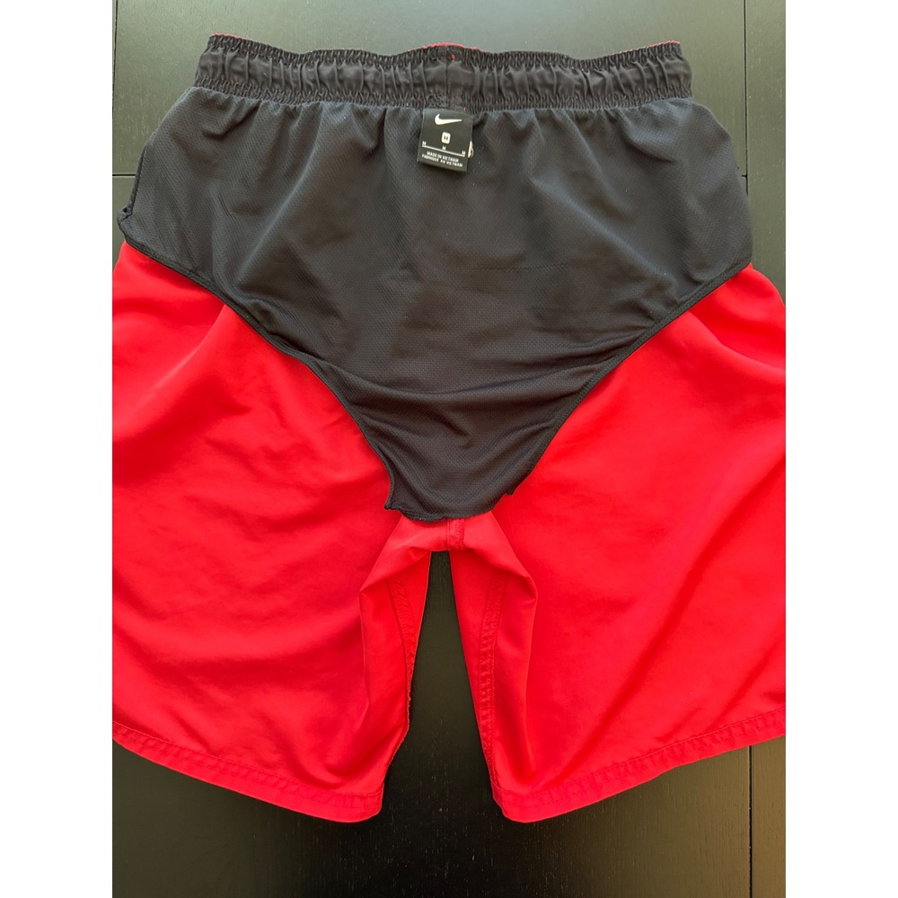 Nike Swim Men's 9" Guard Volley Short Trunks Size M (32-35) Red Mesh-Lined - Picture 10 of 12